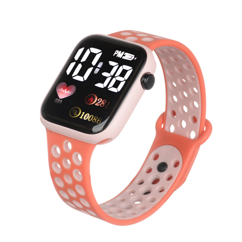 Picture of New Y1 double color with LED electronic watch students children simple square sports electronic fashion in stock bracelet