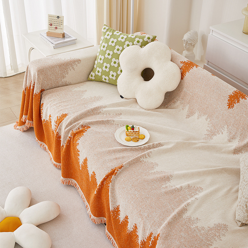 Picture of Advanced Sense Sofa Towel Sofa Cover Cloth Towel Four Seasons Universal Anti-cat Grab Gradient Sofa Cover Sofa Cushion Cover Blanket
