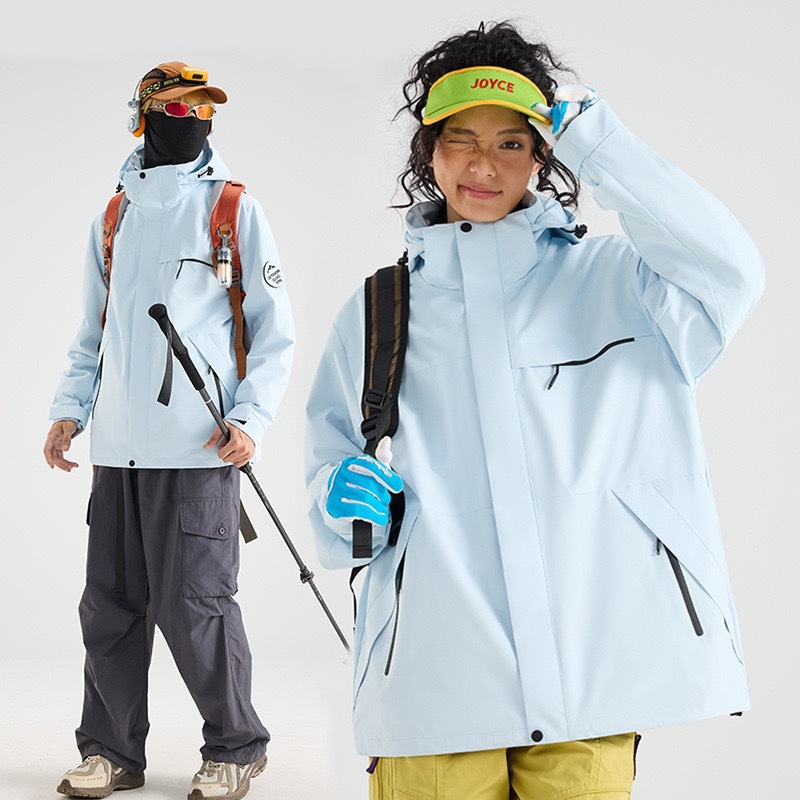 Mountain jacket 3-in-1 for men and women for outdoor sports, windproof and waterproof, removable, comfortable and warm in autumn and winter