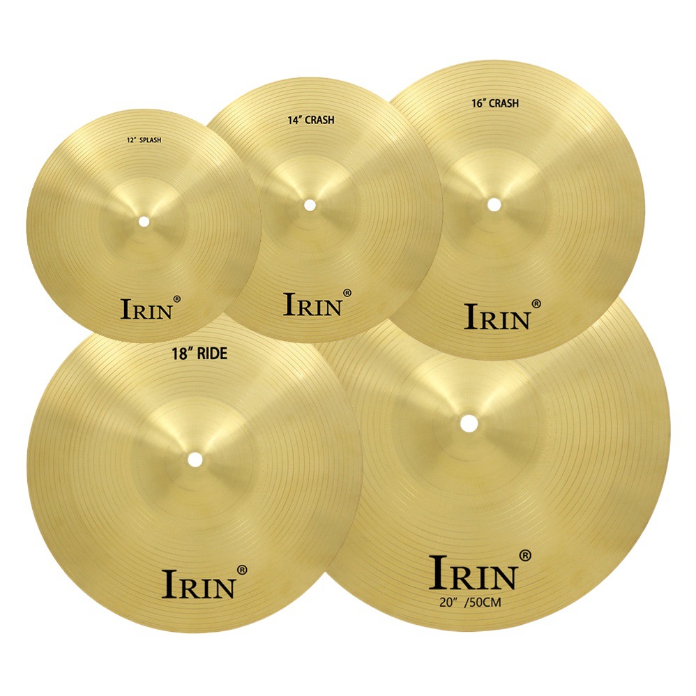 IRIN drum cymbal 8/10/12/14/16/18/20 inch brass jazz drum wipe set cymbals wholesale