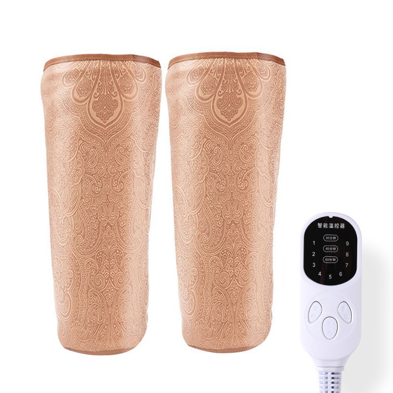Picture of Electric Heating Moxa Velvet Knee Pad Old Cold Leg Joint Moxibustion Fever Knee Pad Bag Household Moxa Electric Hot Compress Knee Pad