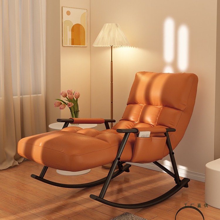 Rocking chair, adult recliner, balcony, home lounge chair, single lazy sofa, rocking chair, recliner adult sleeping