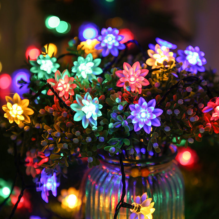 Picture of LED solar light string Bubble Ball water drop light string outdoor landscape courtyard holiday decoration Christmas lights string lights