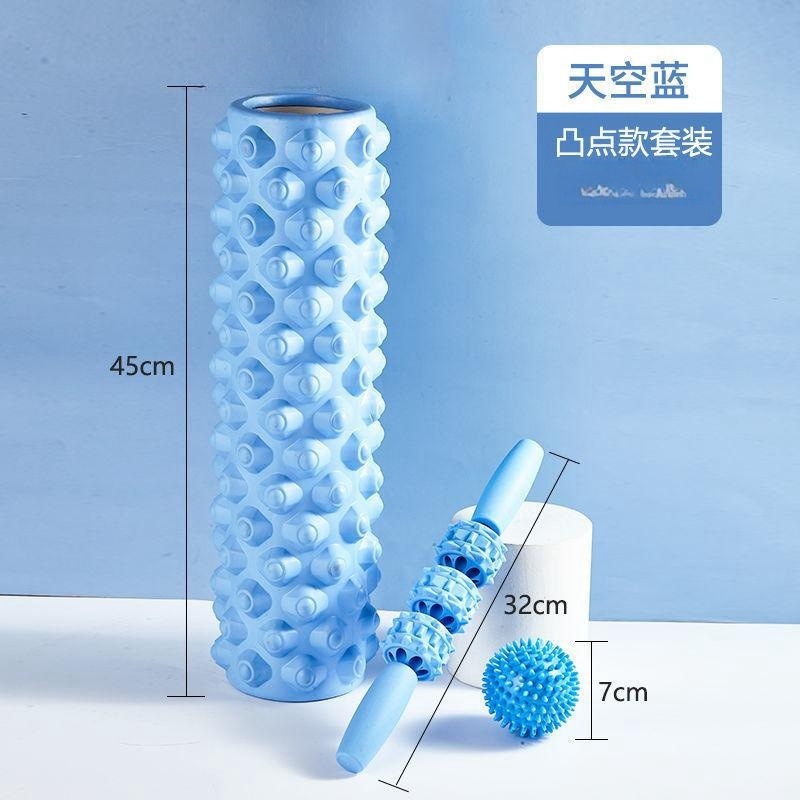 Picture of Factory sales hollow yoga column Mace EVA foam shaft muscle relaxer fitness massage stick roller barrel