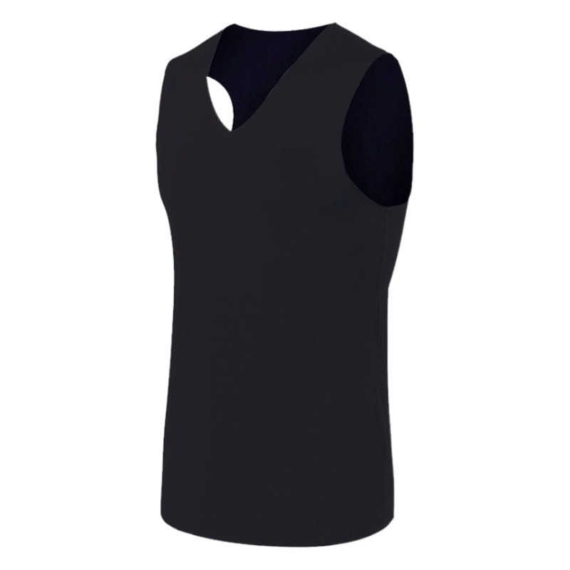 Autumn and Winter Men's Seamless Thermal Vest Base Intimates Fleece-Lined Thickeneding Slim Double-Sided Brushed Sleeveless Men's Vest