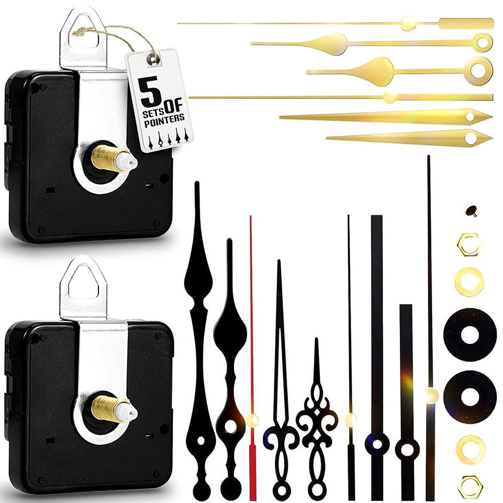 Picture of Cross-border hot selling DIY clock movement mute wall clock accessories clock Wall watch core mechanism 2 Movement +5 sets of clock needle