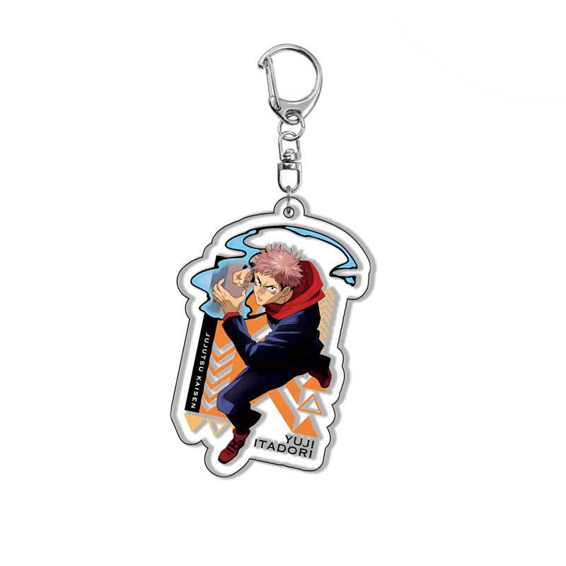 Picture of Acrylic keychain. Cursing back to battle Tiger stick Youren Fu Hei Hui nail. Zaki Wild Rose anime pendant