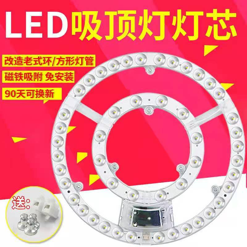 Picture of Led Ceiling Lamp Wick Lamp Panel Led Round Magnetic Lamp Panel Light Strip Eye Protection Living Room Bedroom Highlight Lamp Bead Bulb