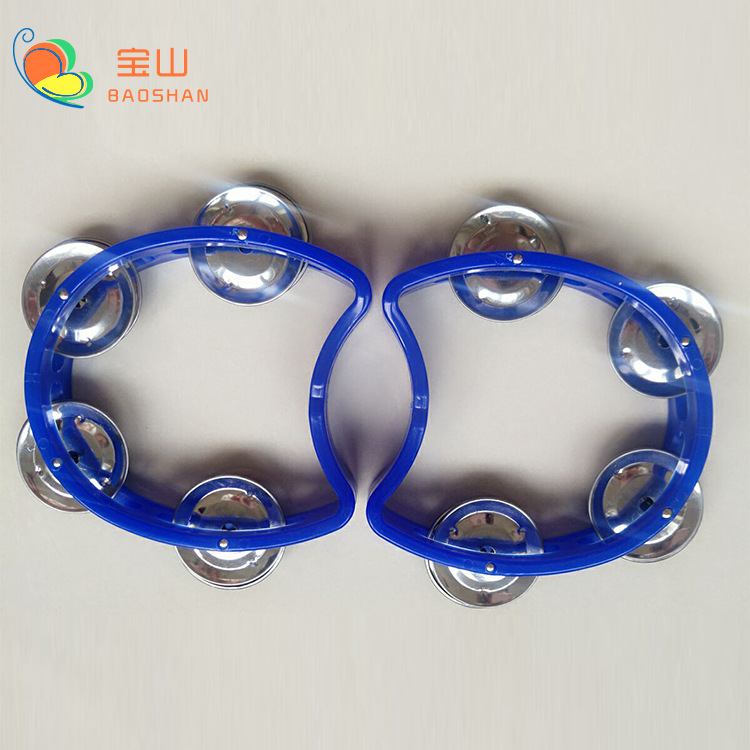 Picture of Wholesale Plastic Flower Bell Rings, Four-Bell Rings, Ktv Orff Double-Row Hand Rells, Dance Companion Wholesale
