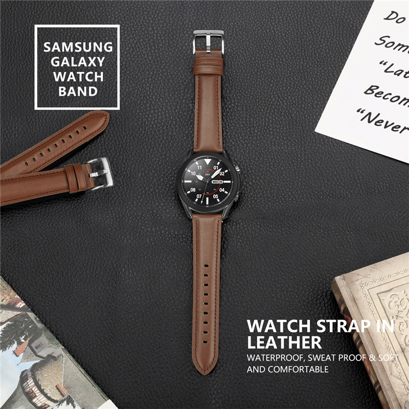 Picture of For Samsung GalaxyWatch 3 Huami GTRS Huawei GT2e Watch 20/22mm Original Leather Strap