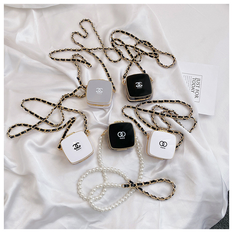 Internet Celebrity Small Fragrant Chain Bag for Women 2025 New Fashion Accessories Mini Lipstick Bag Pearl Crossbody Small Square Bag