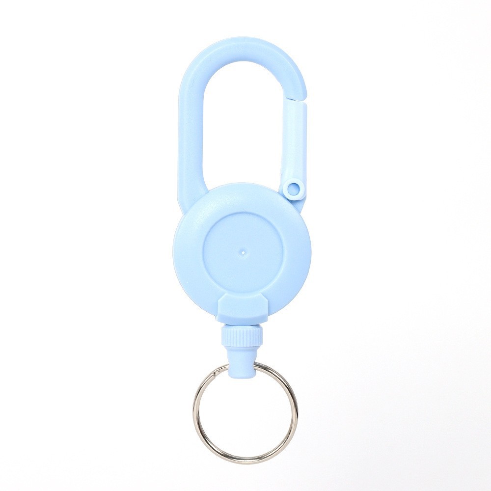 Picture of Backpack tactical U-shaped easy-pull buckle keychain retractable simple black outdoor portable steel wire four-color spring buckle