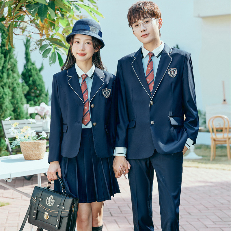 Picture of White shirt student college style female jk uniform suit suit kindergarten teacher campus uniform work clothes British style