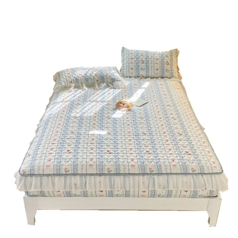 Picture of Class A Thickened Bed Cover Padded One-piece Bed Cover Nantong Hotel Simmons Mattress Protective Cover All-inclusive Non-slip Bed Sheet