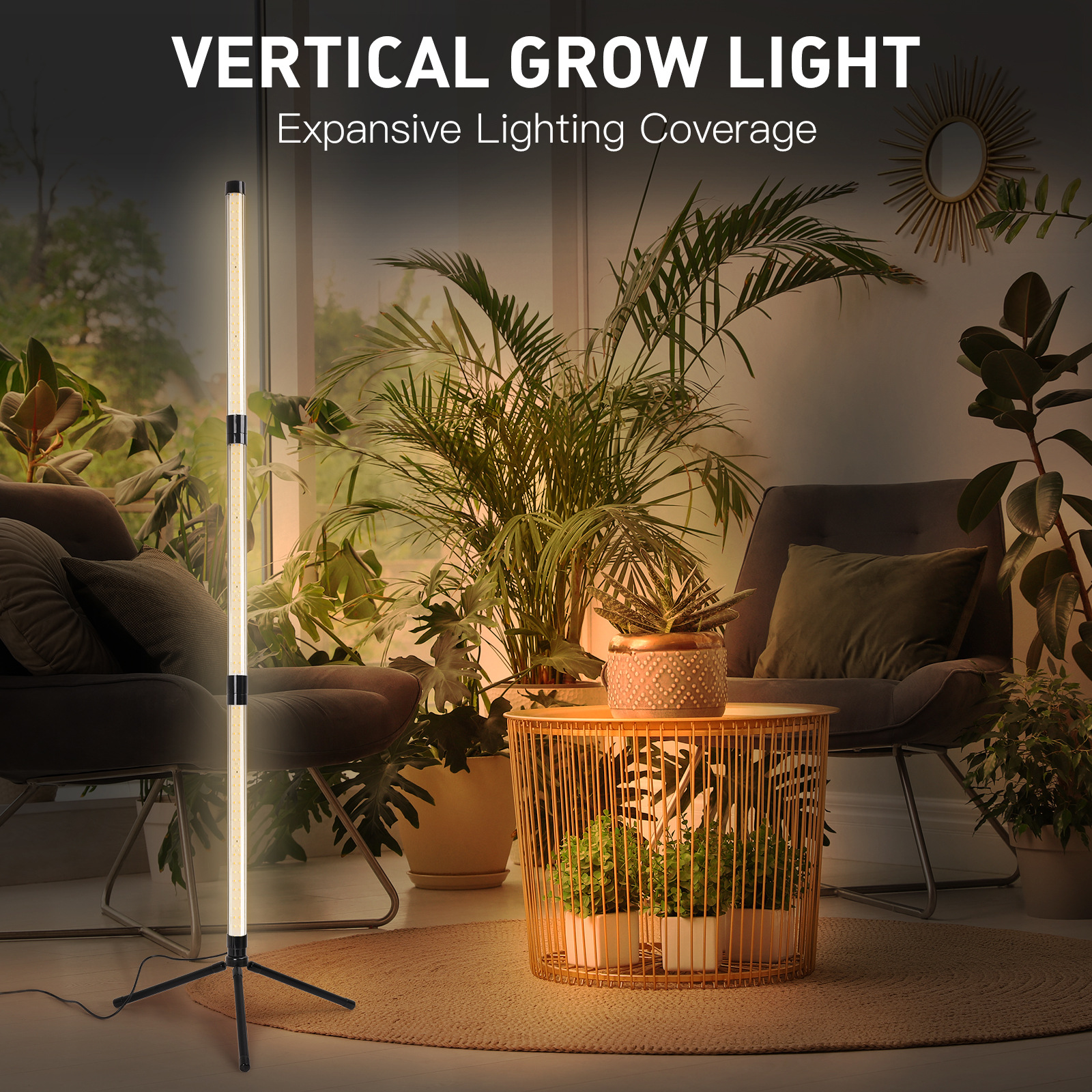 LED three-section detachable bracket full spectrum timing plant growth lamp aquarium landscaping nursery light