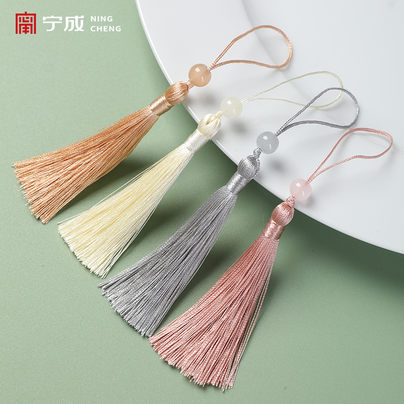 Picture of Tassel small hanging spike 7cm beaded antique retro bookmark spike decorative pendant accessories pendant pendant wholesale