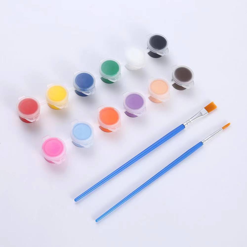 Picture of Factory Direct Sales 3ml Acrylic Paint DIY 12 Colors Continuous Body Painting Graffiti Plaster Doll Wholesale Acrylic Painting