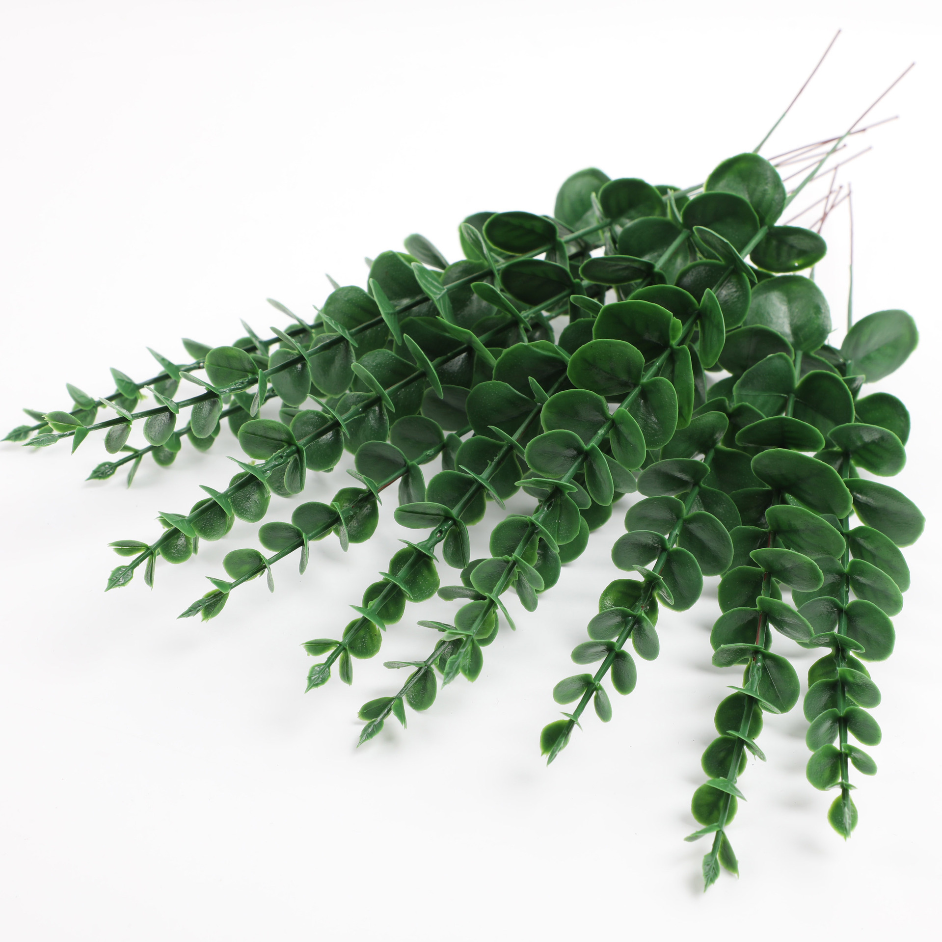 Picture of Simulated Green Plants Plastic Home Cross-Border Single Eucalyptus Props Plant Artificial Flower Arrangement Bouquet Decoration Wholesale