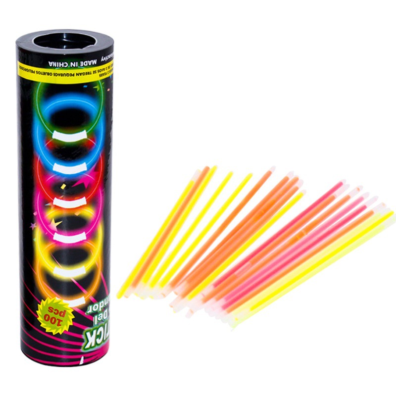 Shake the same disposable colorful glow stick concert bar dancing funny atmosphere luminous flash props
