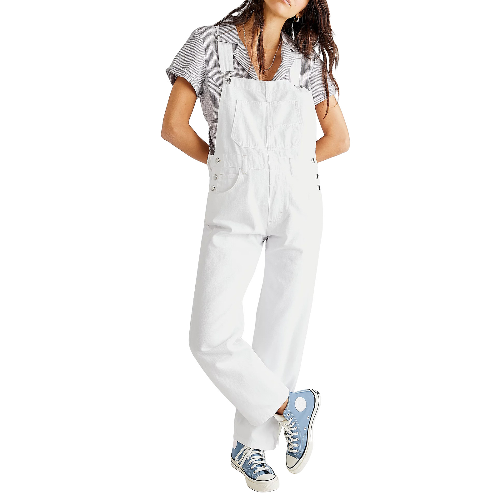 Picture of European and American Export Cross-Border Supply Casual Washed Loose Denim Overalls for Women Women Women's Denim Overalls