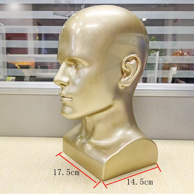 Picture of Wig Model Head Display Hat VR Glasses Men's Dummy Head Shopping Mall Shelf Swimming Goggles Display Model Head Model
