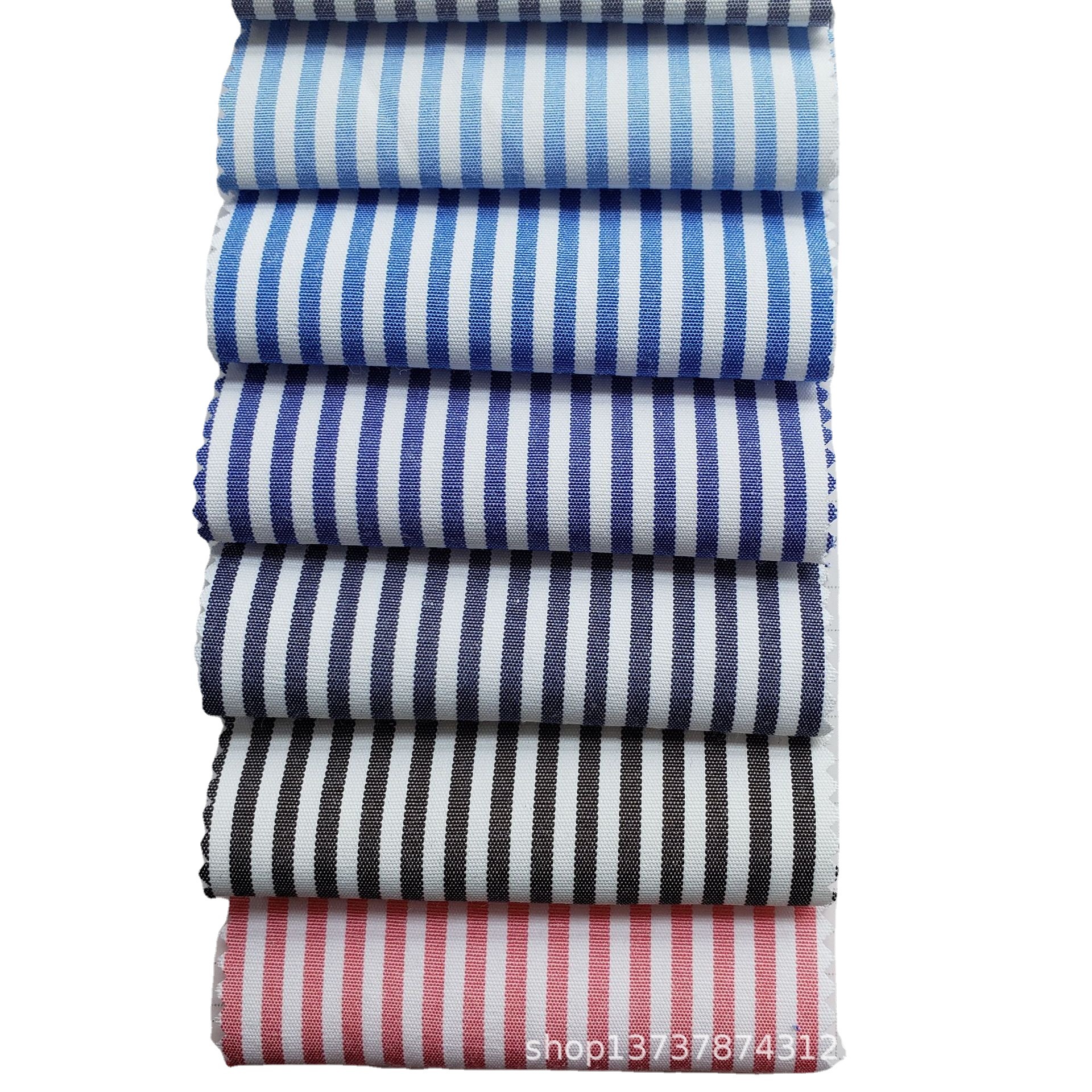 Picture of Spot supply professional wear striped shirt fabric 40 polyester cotton yarn-dyed shirt clothing fabric