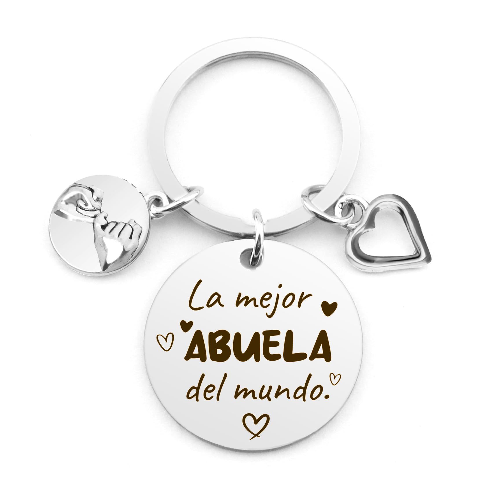 Picture of Customized German Russian Spanish Stainless Steel Keychain Commemorative Blessing Colleagues Keychain Can be customized with graphics and text