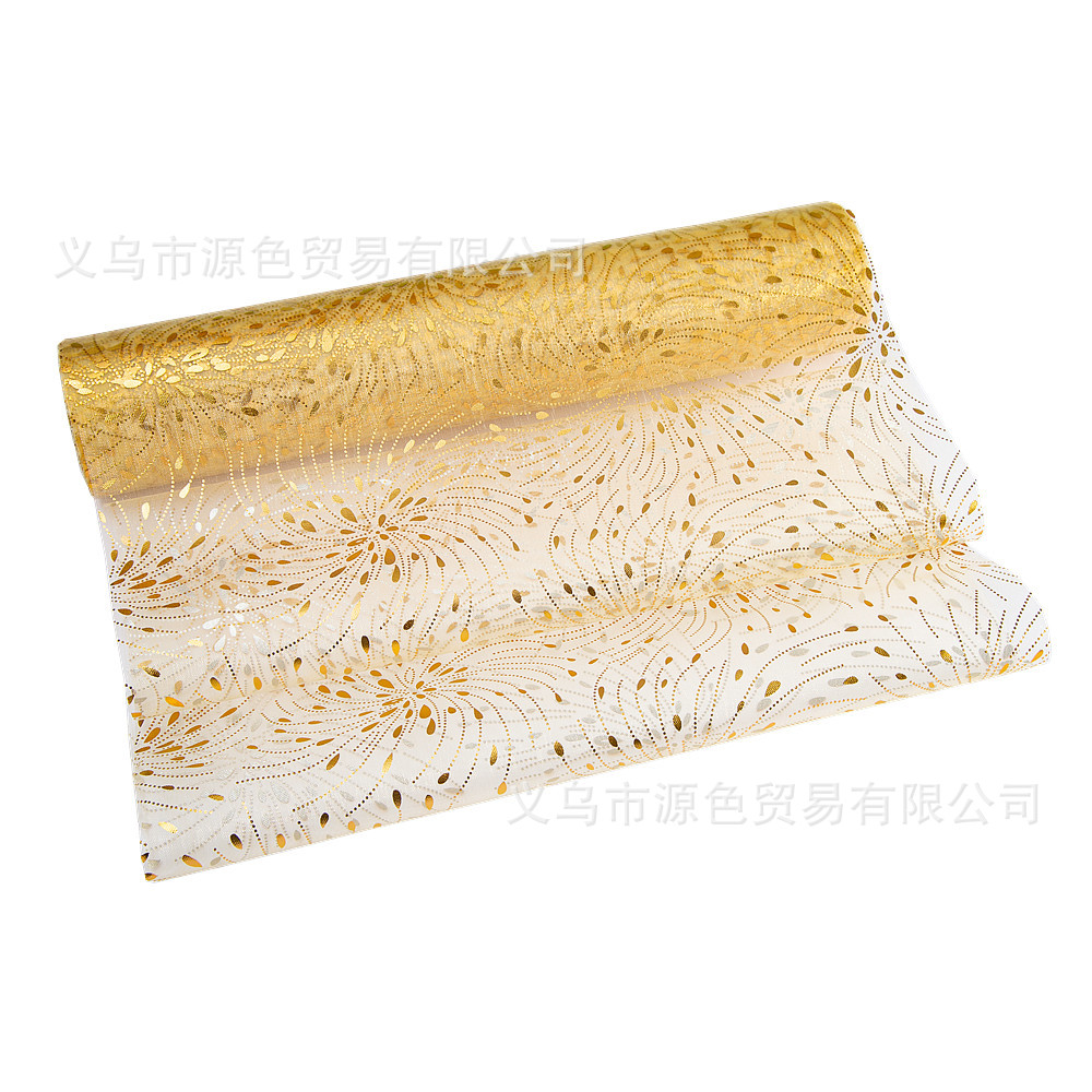Picture of New cross-border Amazon dedicated mesh gilding table runner snowflake deer head Christmas holiday decoration home table decoration