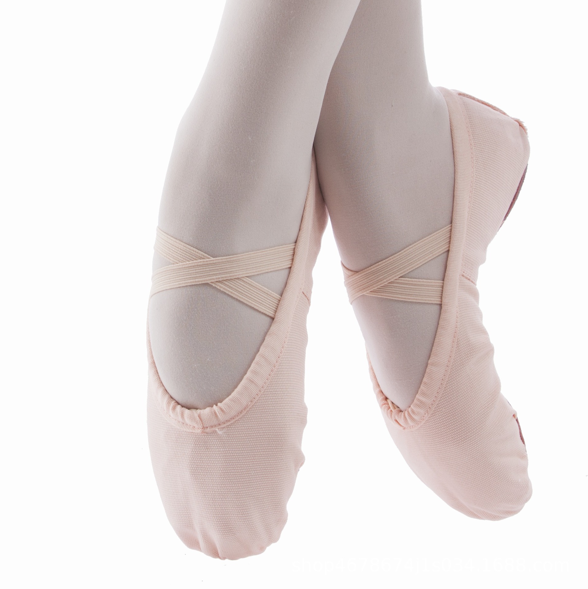 Picture of Manufacturer Wholesale Dance Shoes for Children and Girls Flesh-Colored Soft-Soled Adult Practice Shoes Non-Slip Yoga Dance Shoes Ballet Shoes