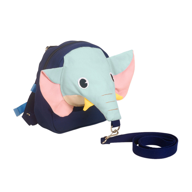 Picture of Baby Anti-Lost Backpack with Elephant Design, Anti-Lost Leash for Children, Kindergarten Backpack with Traction Rope and Wrist Strap