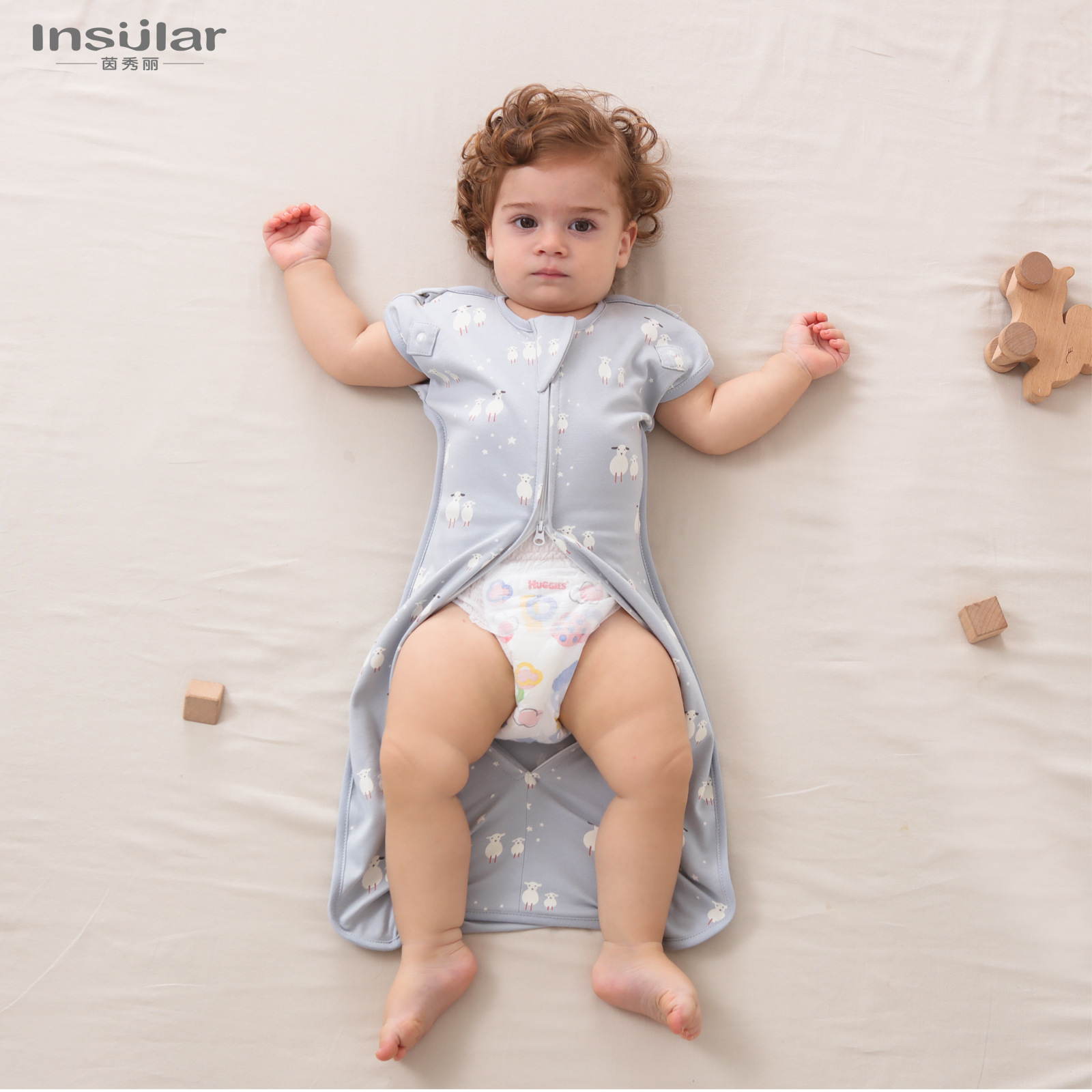 Cross-border baby sleeping bag newborn cotton anti-shock surrender swaddling towel Four Seasons baby quilt sleeping bag