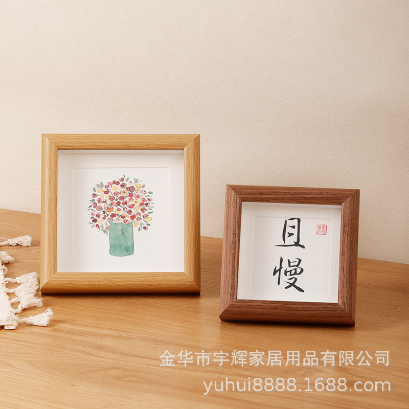 Picture of Photo Frame Display Stand 5678inch A4 Wall-Mounted DIY Oil Pastel Frame Wholesale Photo Frame Wall Decoration