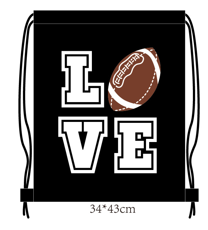Picture of Football World Cup Backpack Drawstring Backpack Bag Portable Storage Bag Polyester Amazon Drawstring Bag Drawstring Pocket Ready in Stock