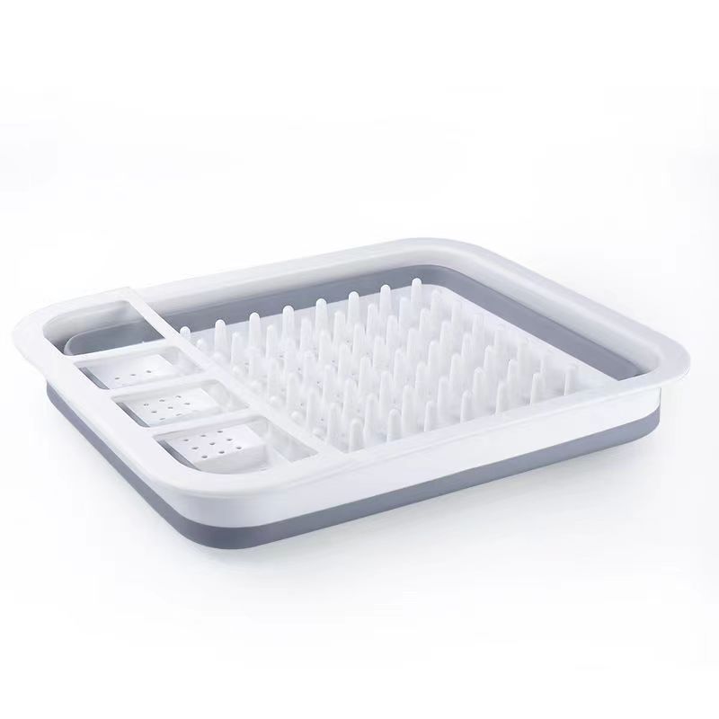 Picture of Foldable draining bowl rack new kitchen tableware storage rack multi-functional sink draining rack drying rack