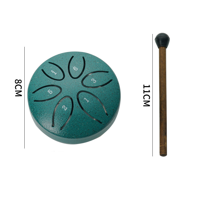 Picture of Wholesale Mini Metal Ethereal Drum 3-Inch 6-Tone Steel Tongue Drum Forget-Me-Not Drum Percussion Instrument Empty Drum Kidsren's Portable Musical Instrument