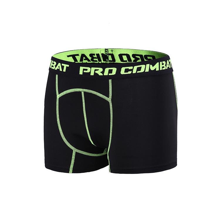 Picture of Cross-border Men's Stretch Breathable Sports Underwear Moisture Absorption Training Running Boxer Briefs Quick-drying Tight Fitness Shorts