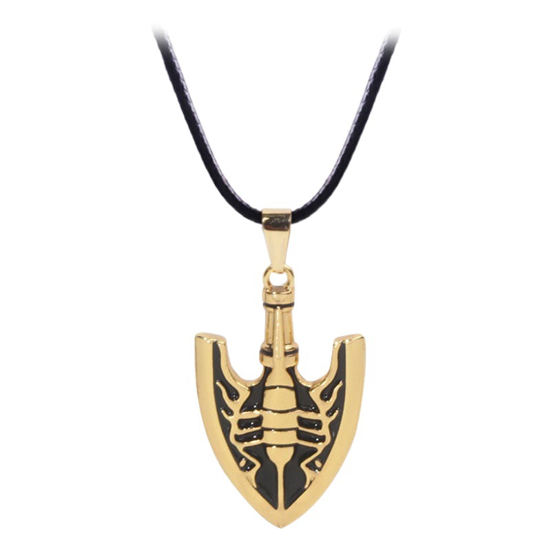 JOJO's Wonderful Adventure Stone Queen Double Awakening Golden Worm Arrow Keychain Necklace Earrings