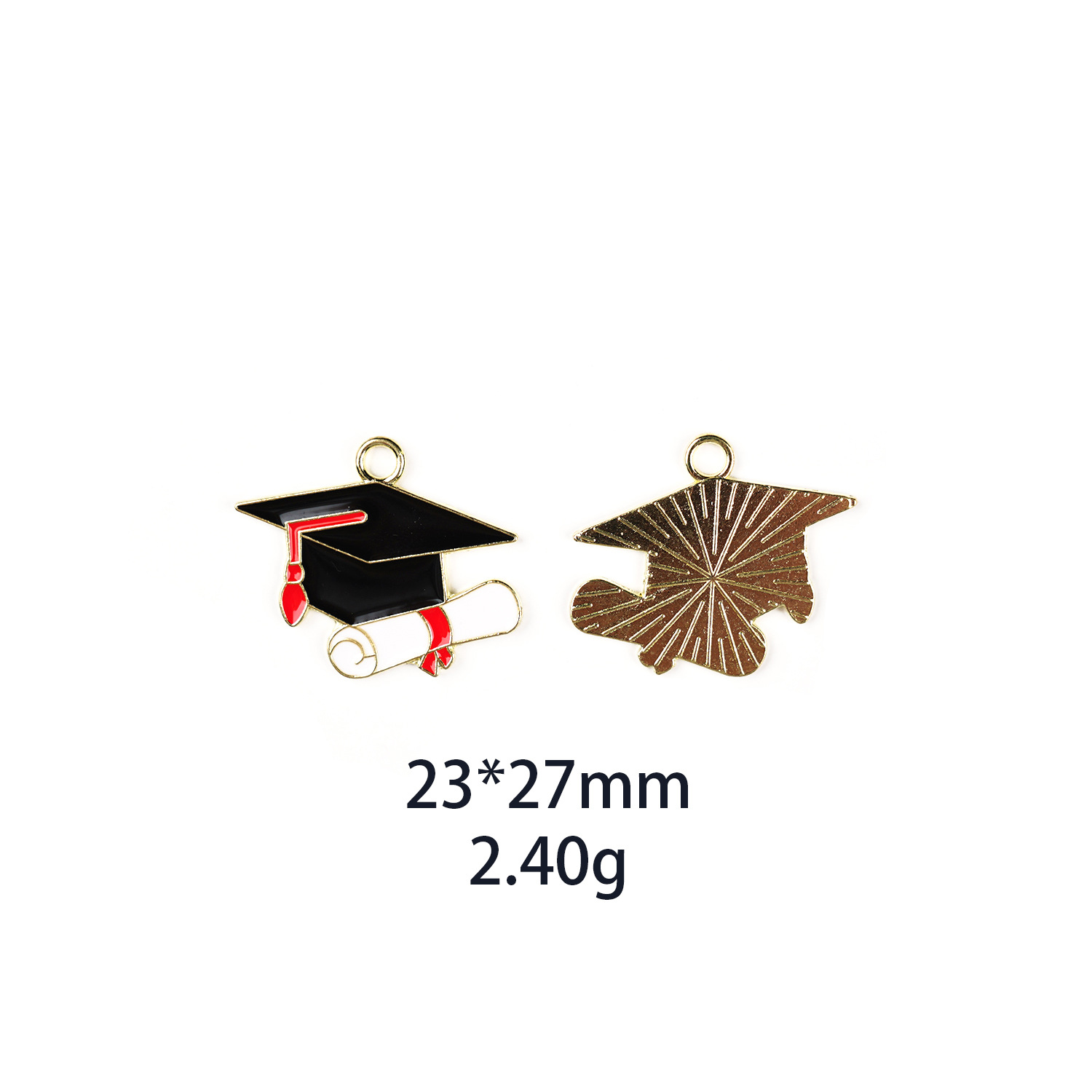 Picture of Exam Full Score A + Doctor Hat Graduation Season College Entrance Examination diy Alloy Jewelry Accessories Hair Accessories Keychain Pendant