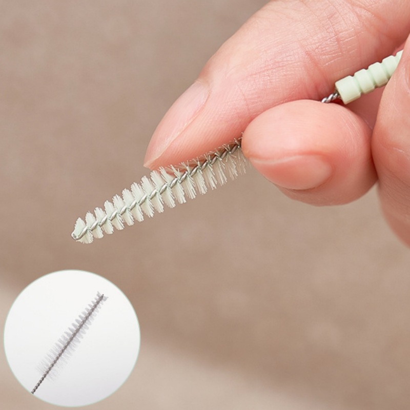 Picture of Japanese Household Long Handle Straw Brush Baby Bottle Straw Cleaning Brush Long Brush Bendable Thin Tube Cleaning Brush