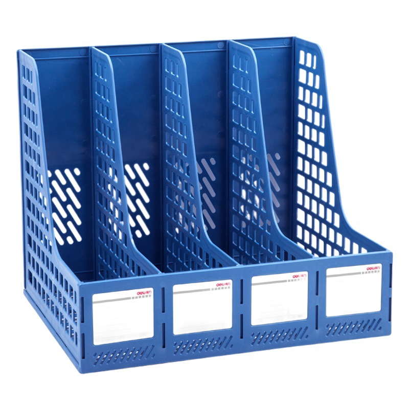 Deli document management rack 33777 quadruple document frame data rack File column file rack office supplies wholesale