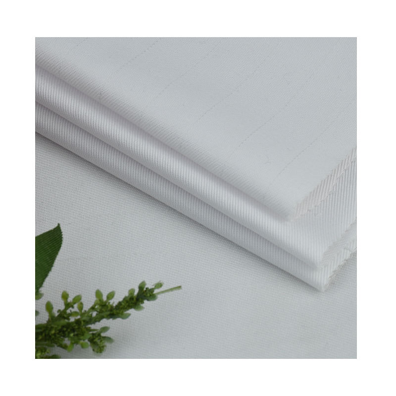 Anti-static silk yarn card polyester cotton twill and conductive silk workshop workwear electrician clothing fabric