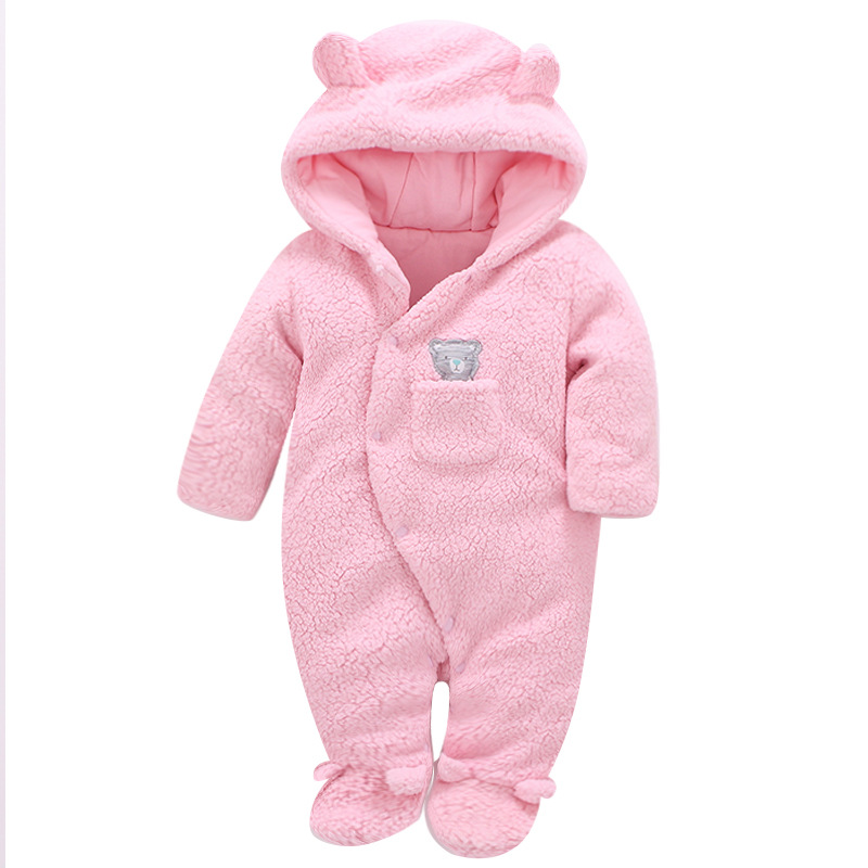 Picture of Baby's jumpsuit Foot-wrapped cotton-padded baby's clothes jumpsuit thickened winter outerwear for infants and toddlers climbing suit for men