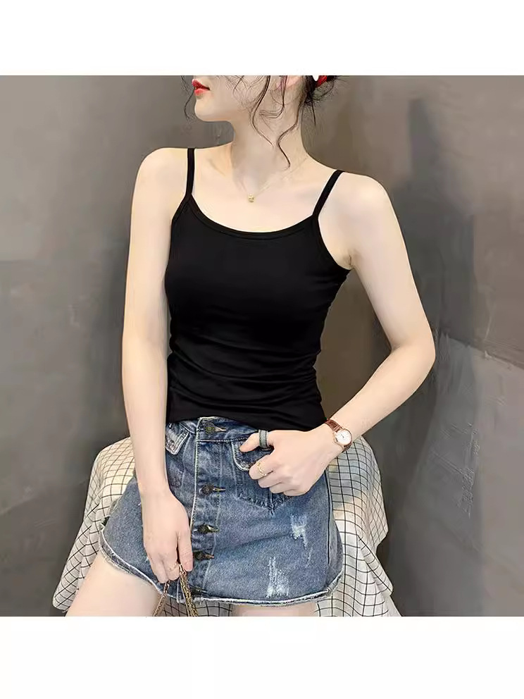 Foreign Trade Cross-border Long Camisole Women's plus size Slim-fit All-match Base Small Camisole Women's Welfare Products