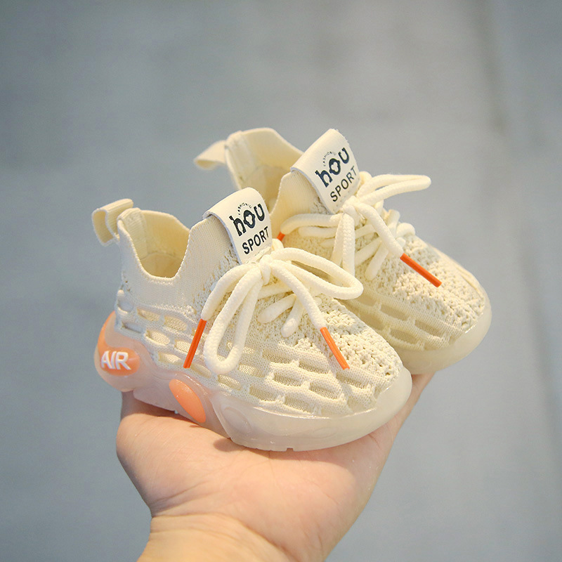 Spring Baby Shoes Boys Coconut Shoes Girls Shoes Children's Mesh Knitted Shoes Spring and Autumn Soft Bottom Baby Toddler Shoes