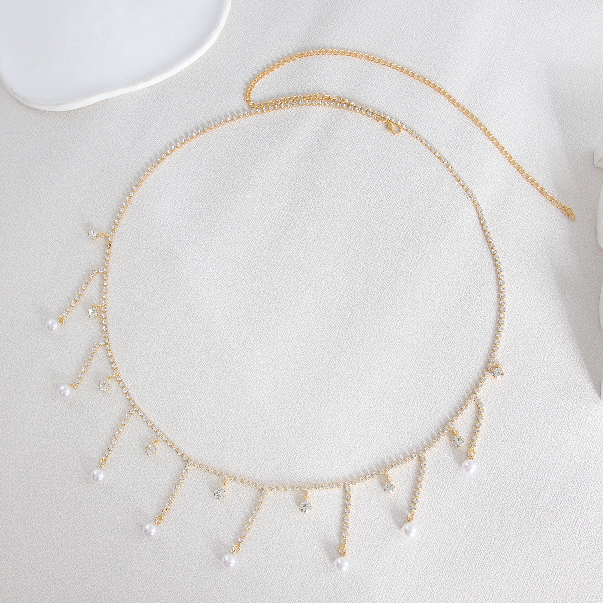 Picture of Sexy Hot Girl Waist Chain Sweet Cool Girl Pendant Body Chain Didi Belly Chain with Jeans Tassel Waist Jewelry