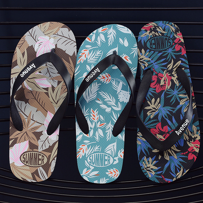 Slippers Men's Summer New Flip-Flops Men's Non-Slip Rubber Korean Style Trendy Slippers Student Beach Flip-Flops Sandals