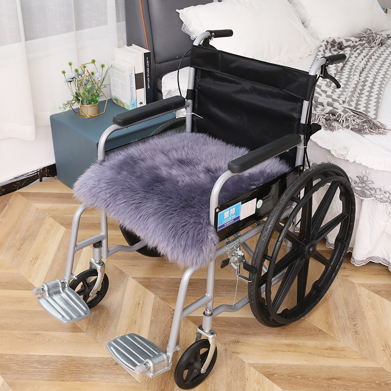 Picture of Wool Wheelchair Cushion Fur Integrated Sofa Cushion Living Room Bedroom Floor Mat Thickeneded Plus Logo Chair Cushion Wholesale