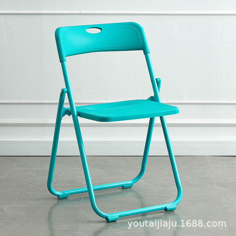 Picture of Folding chair back chair household dining chair portable chair plastic dining chair training chair conference chair staff chair