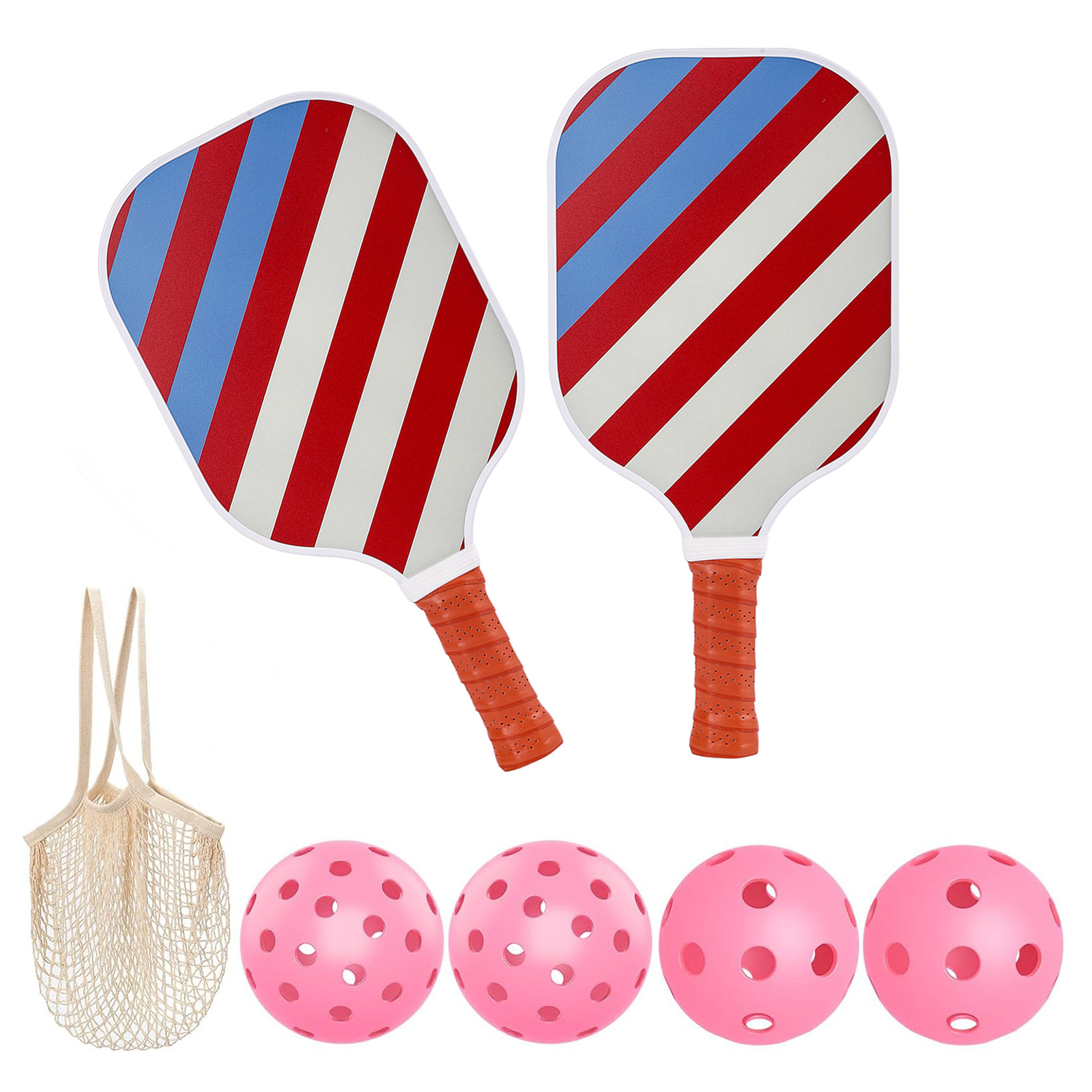 Picture of Fiberglass Peak Racket suit Outdoor Peak Ball Racket Net Bag Honeycomb Pickleball Racket