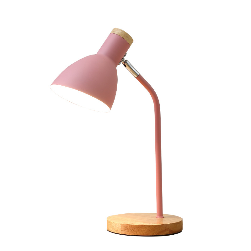 Picture of Night Desk Lamp for College Students Night Reading Lamp Simple Modern Nordic Creative Dormitory Bedroom Plug-in Bedside Lamp